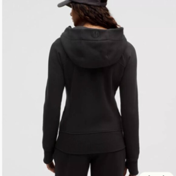 LULULEMON Scuba Full Zip Hoodie Sweatshirt Black Sz 10 - Picture 2 of 14